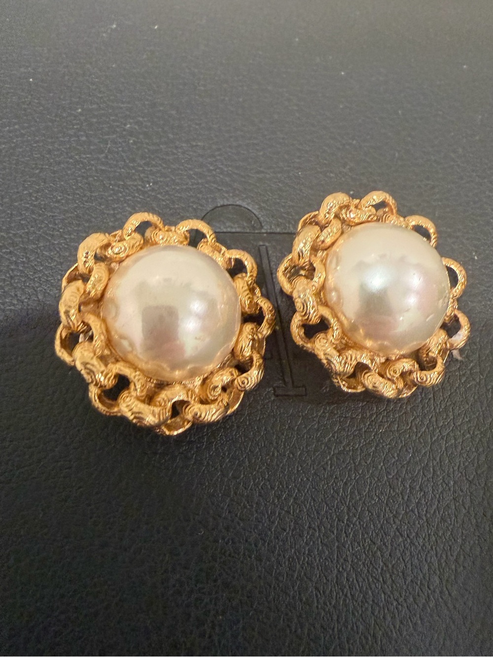 Vintage pearl earrings